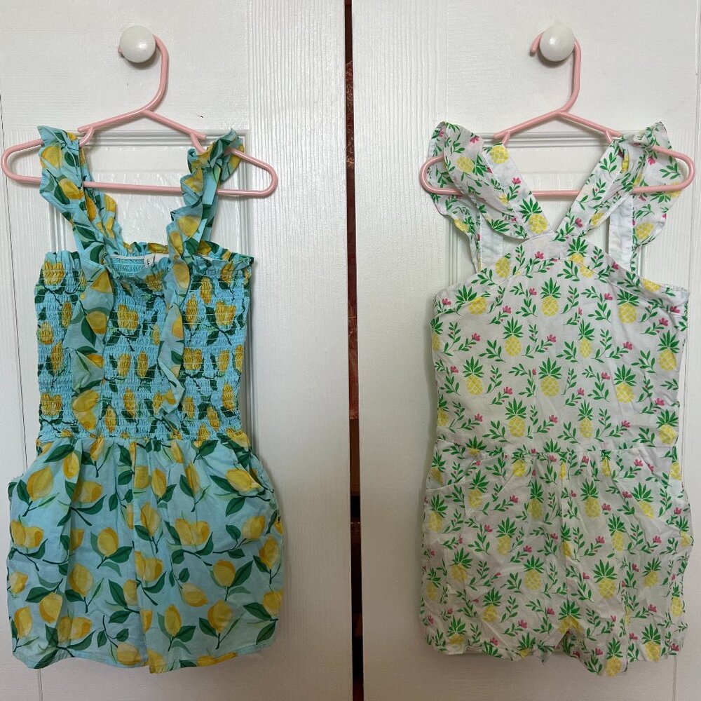 Janie and Jack Summer Rompers x 2